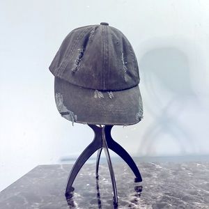 Urban Outfitters Black Distressed Cap